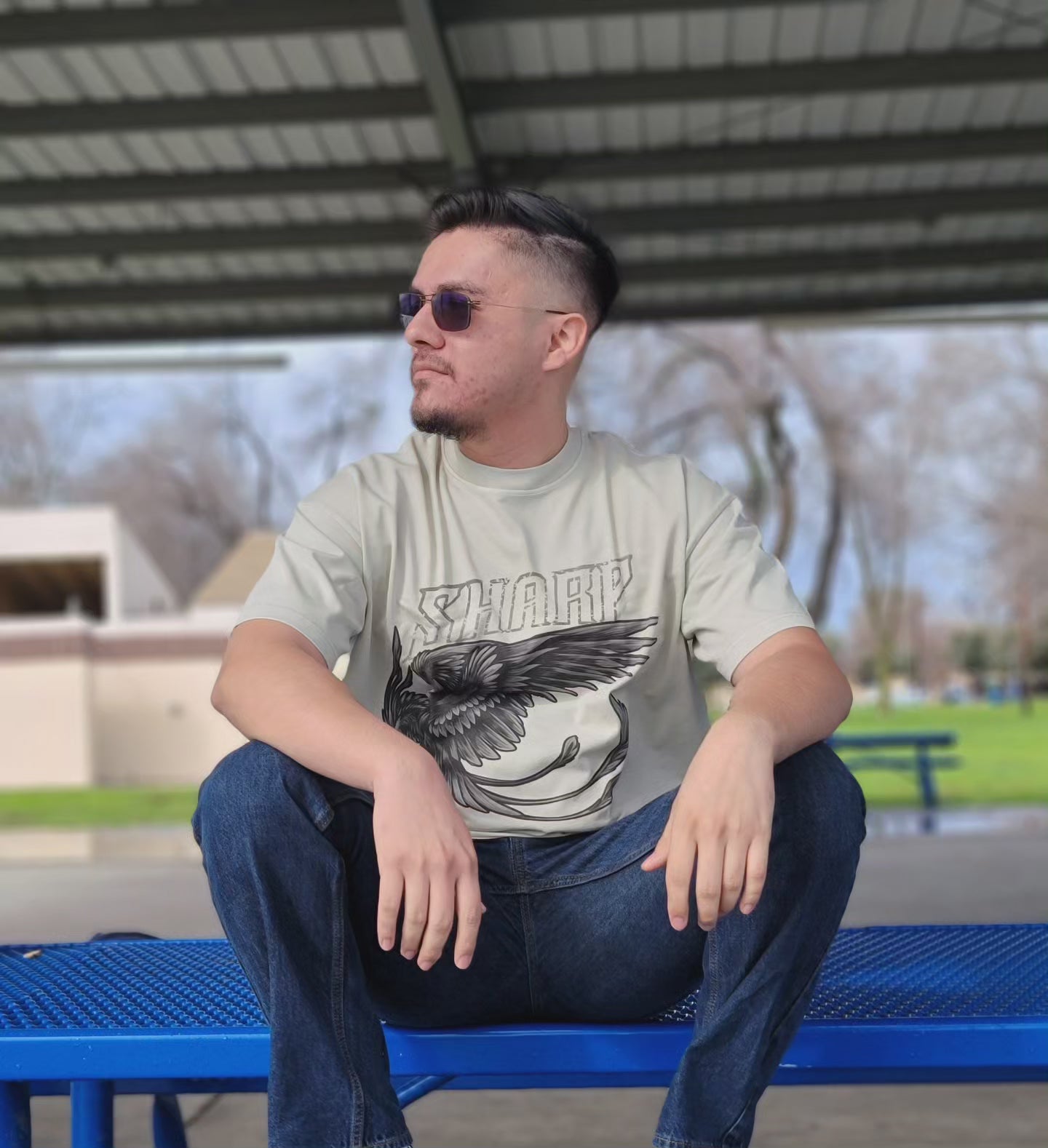 Beige Oversized Unisex Tee